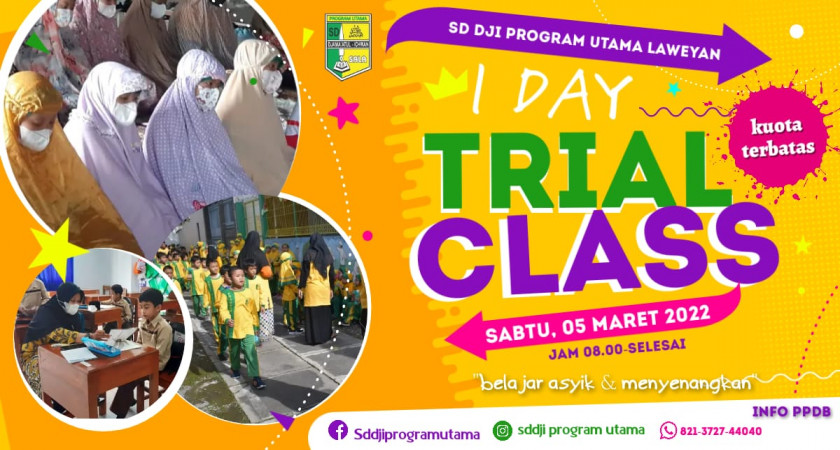Triall Class Bersama Sd Dji Program Utama Sd Djamaatul Ichwan Program Utama 5467