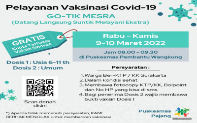 SUSULAN VAKSINASI SD DJI Program Utama