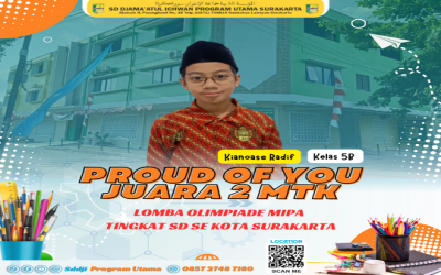 Mas Kian Meraih Juara 2 Olimpiade MTK