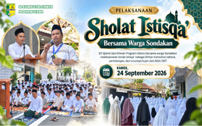 SD Djama’atul Ichwan Program Utama Gelar Salat Istisqa Bersama Warga Sondakan