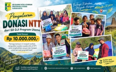 Humanitarian Donation Distribution to NTT SD Djama’atul Ichwan Program Utama Surakarta