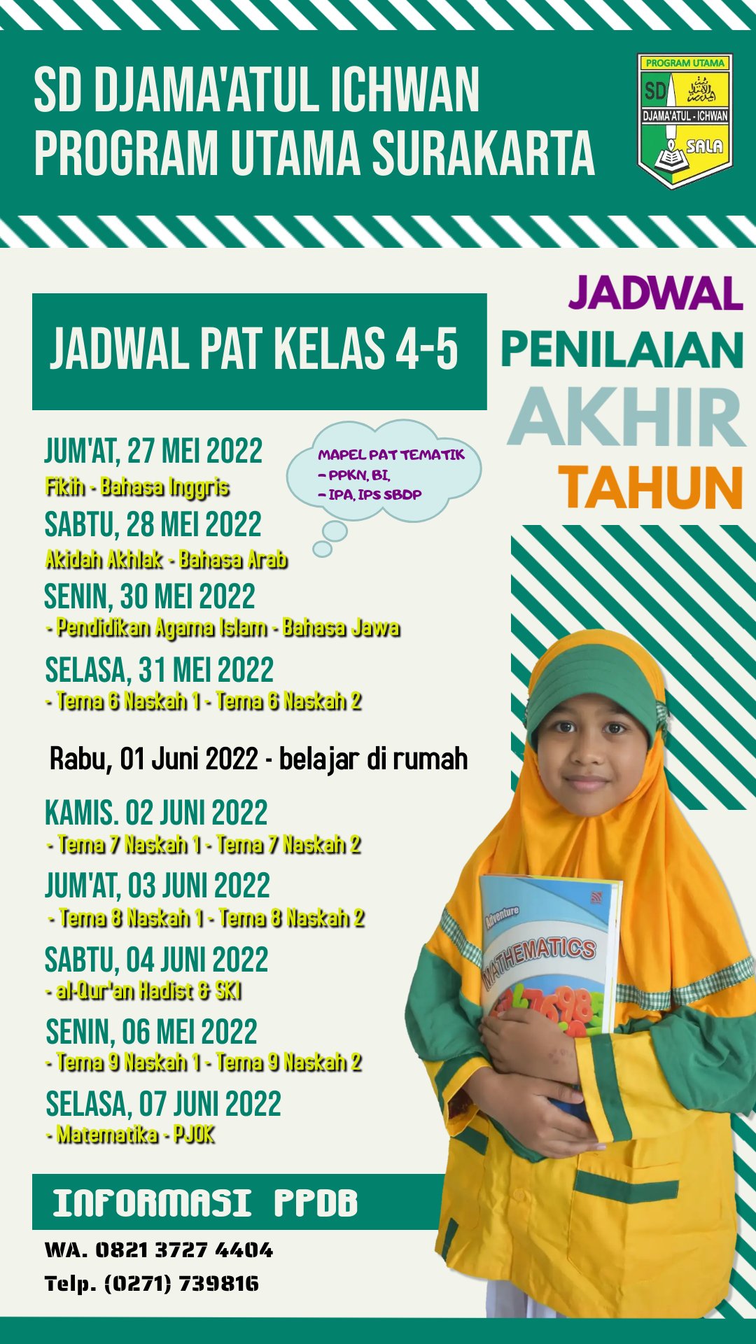 Penilaian Akhir Tahun Sd Djamaatul Ichwan Program Utama Sd Djamaatul Ichwan Program Utama 9924